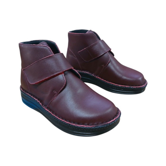 Ghete Dama cu Scai din Piele Naturală 300 bordo [3]
