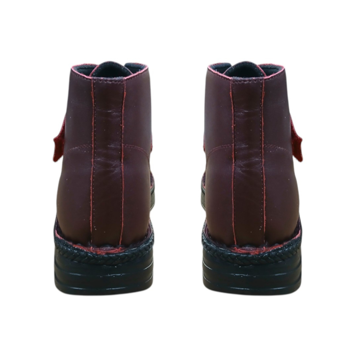 Ghete Dama cu Scai din Piele Naturală 300 bordo [5]