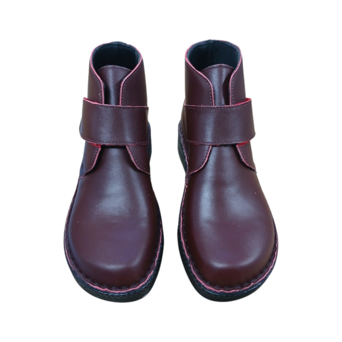 Ghete Dama cu Scai din Piele Naturală 300 bordo [4]