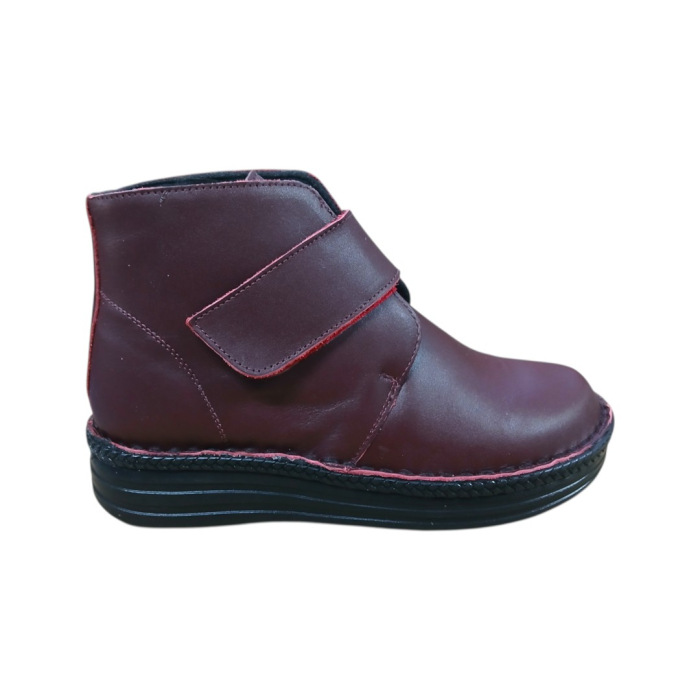 Ghete Dama cu Scai din Piele Naturală 300 bordo [2]