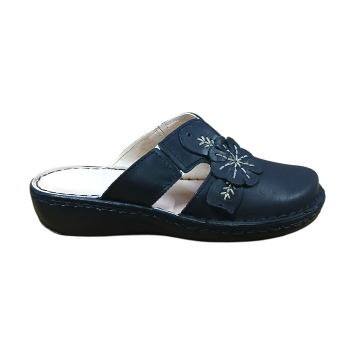 Lichidare de Stoc: Saboți din Piele Naturală 7009 Negru [2]
