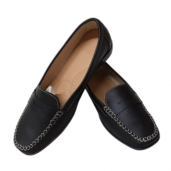 Mocasini dama piele naturala negru [1]