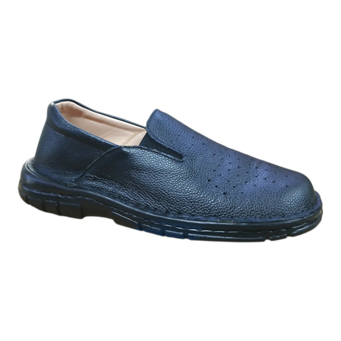 Pantofi Bărbați Perforati din Piele Naturală 8010 Negru [3]