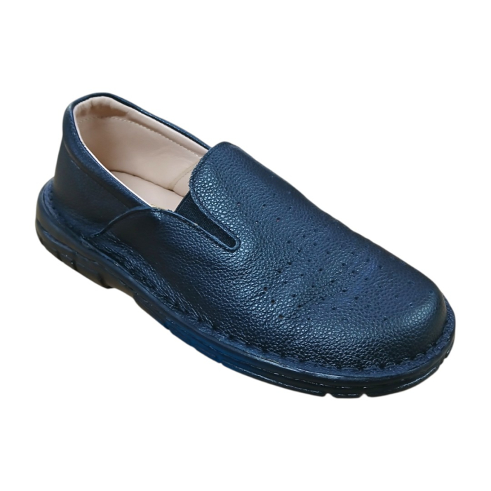 Pantofi Bărbați Perforati din Piele Naturală 8010 Negru [5]