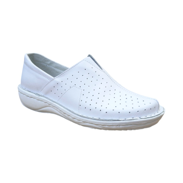 Pantofi Damă din Piele Naturală-Adina alb [2]