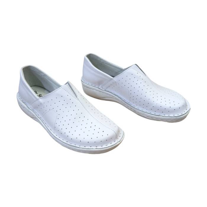 Pantofi Damă din Piele Naturală-Adina alb [4]