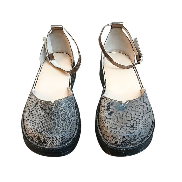 Pantofi Damă din Piele Naturală cu Imprimeu Șarpe-Kitty Maro [5]