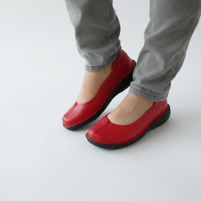 Pantofi dama piele naturala Andrea rosu [3]