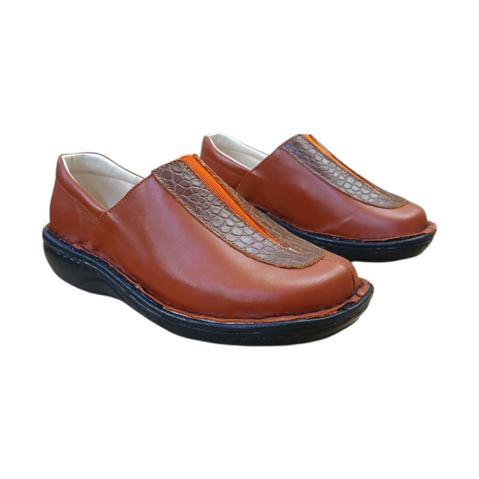 Pantofi Emi Slip-On din piele naturală maro [3]