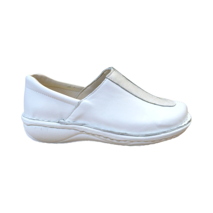 Pantofi Emi Slip-On din piele naturală alb [2]