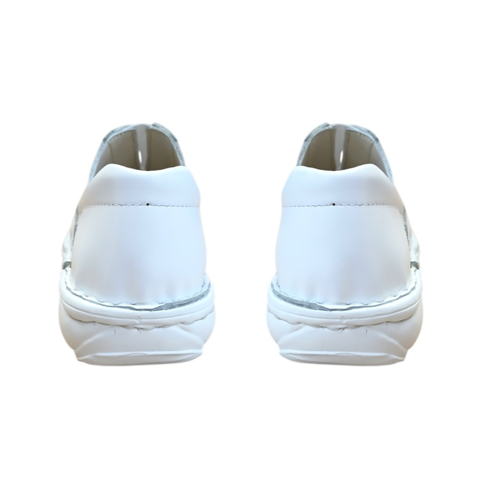 Pantofi Emi Slip-On din piele naturală alb [4]