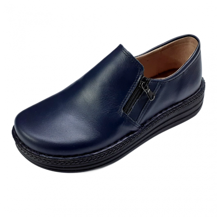 Pantofi femei albastru piele naturala 9300 [3]