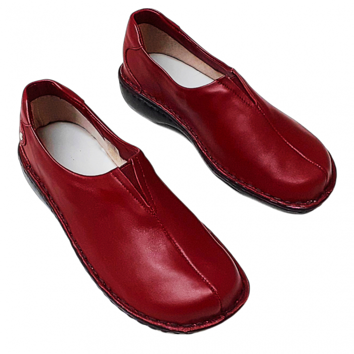 Pantofi femei piele naturala 9000 bordo [2]