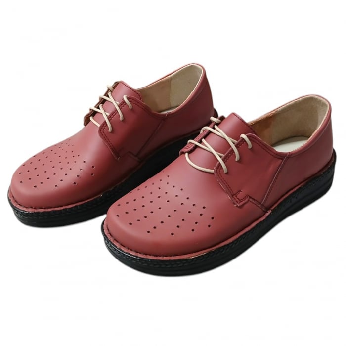 Pantofi femei piele perforata 9100 plamaniau [3]