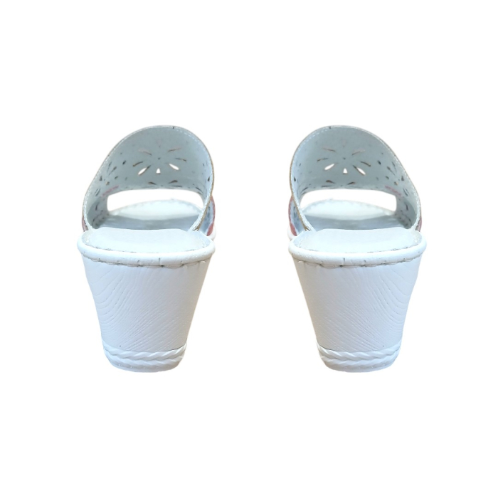 Papuci Dama din Piele Naturală 5202 roz-argintiu [4]