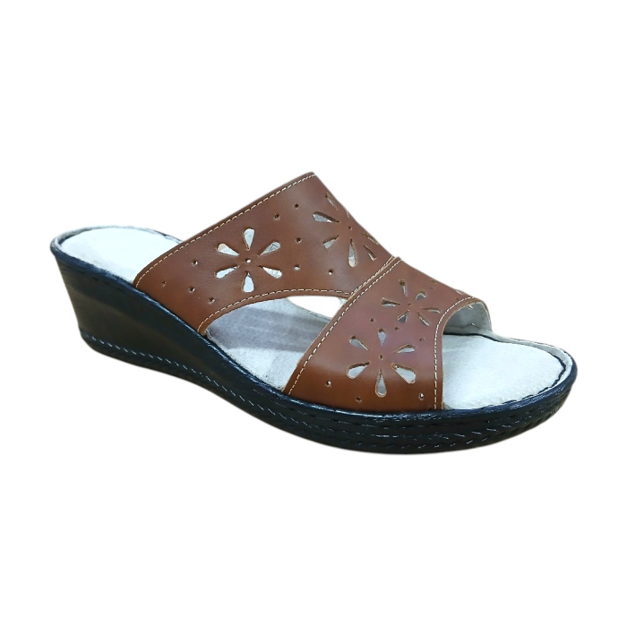 Papuci Dama din Piele Naturală 5202 maro [3]