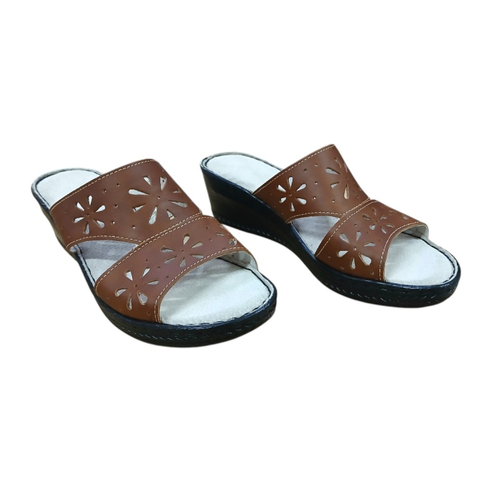 Papuci Dama din Piele Naturală 5202 maro [4]