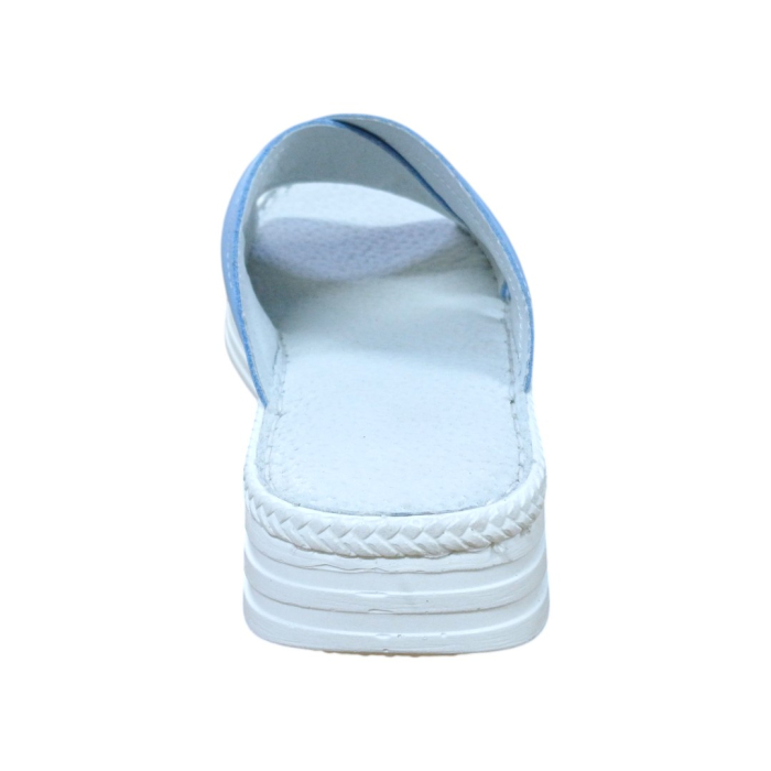 Papuci Damă din Piele Naturală Soft-touch azur [4]