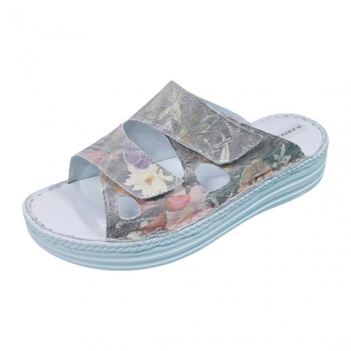 Papuci femei piele naturala 430 floral [1]