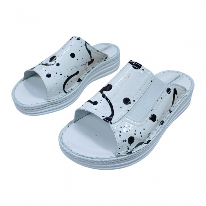 Papuci femei piele naturala 432 dalmatian [2]