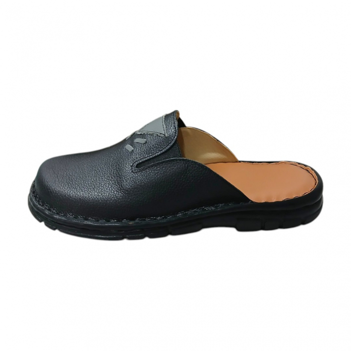 Saboti barbati piele naturala 8008 negru [2]