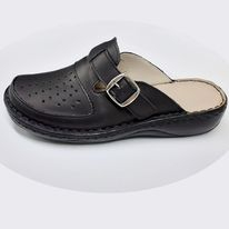 saboti dama piele inchisi in fata negru [2]