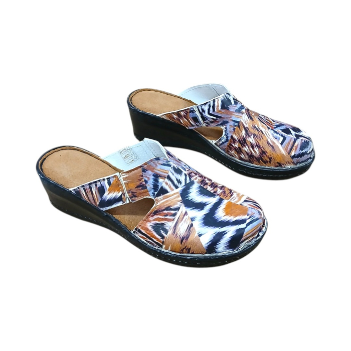 Saboti dama medicinali piele naturala 6007 multicolor [3]