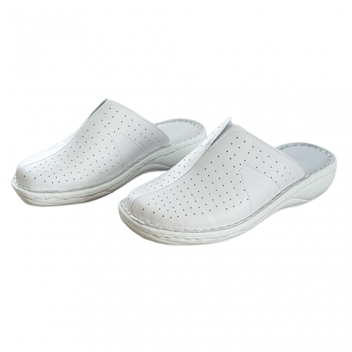 Saboti dama piele naturala 3060-alb [2]