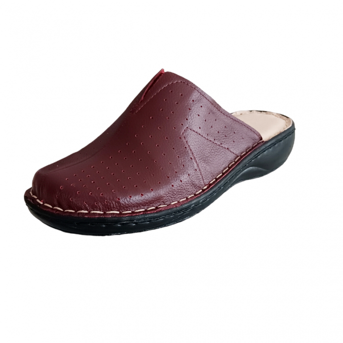 Saboti dama piele naturala 3060-bordo [1]