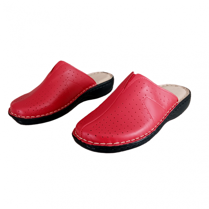 Saboti dama piele naturala 3060-rosu [3]