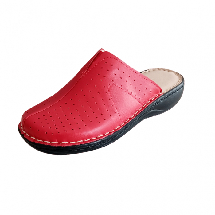 Saboti dama piele naturala 3060-rosu [1]