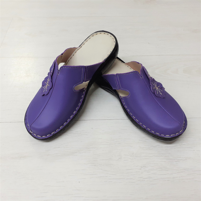 Saboti dama piele naturala 7009-mov [3]