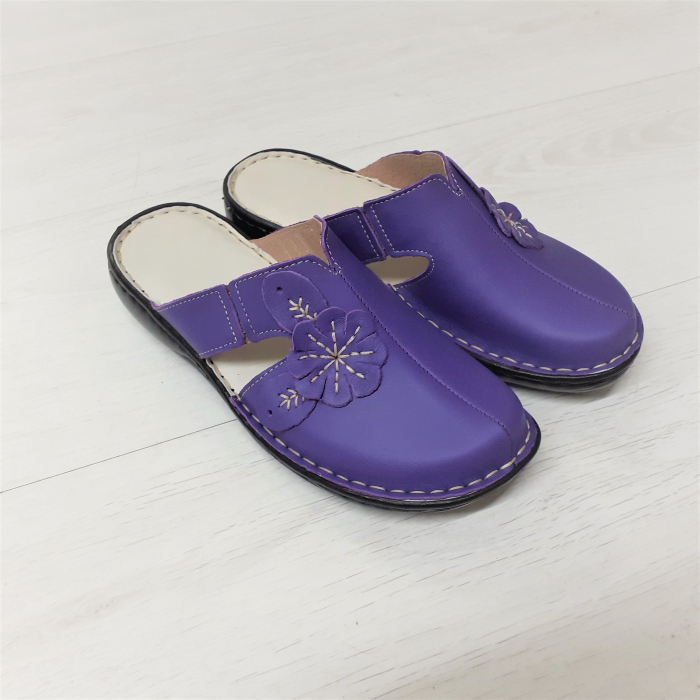 Saboti dama piele naturala 7009-mov [2]