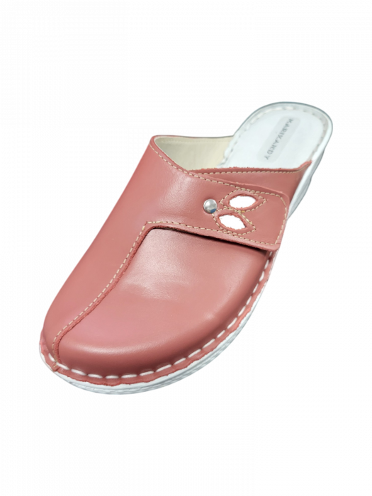 Saboti femei piele cu talpa ortopedica 6014-plamaniu [2]