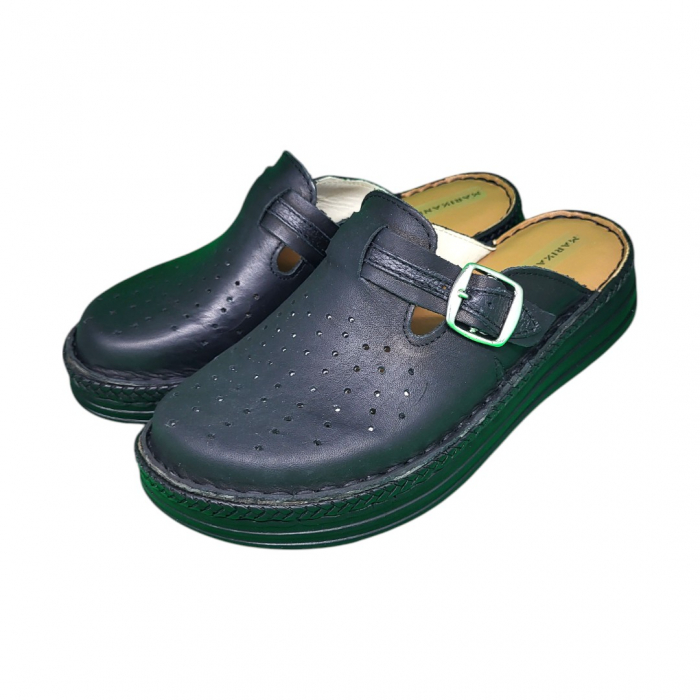 Saboti femei piele naturala 4010 negru [2]