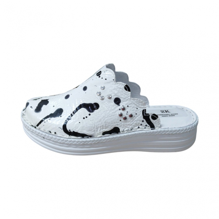 Saboti femei piele naturala 4062 dalmatian [2]