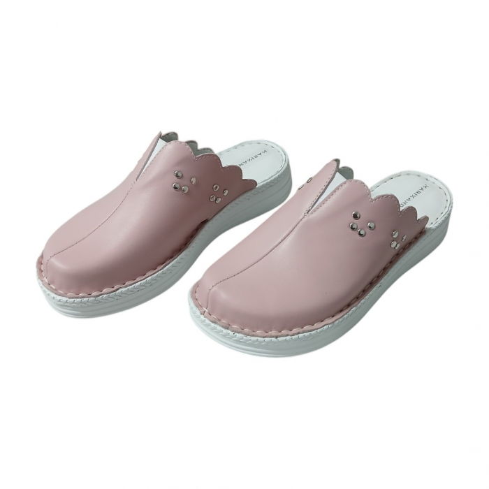 Saboti femei piele naturala 4062 fard [3]