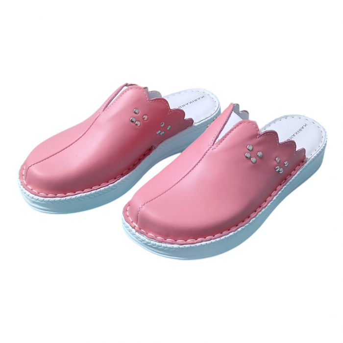 Saboti femei piele naturala 4062 roz [3]