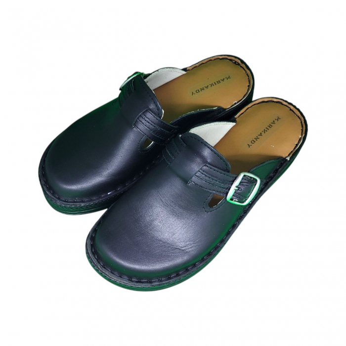 Saboti femei piele naturala 4080 negru [2]