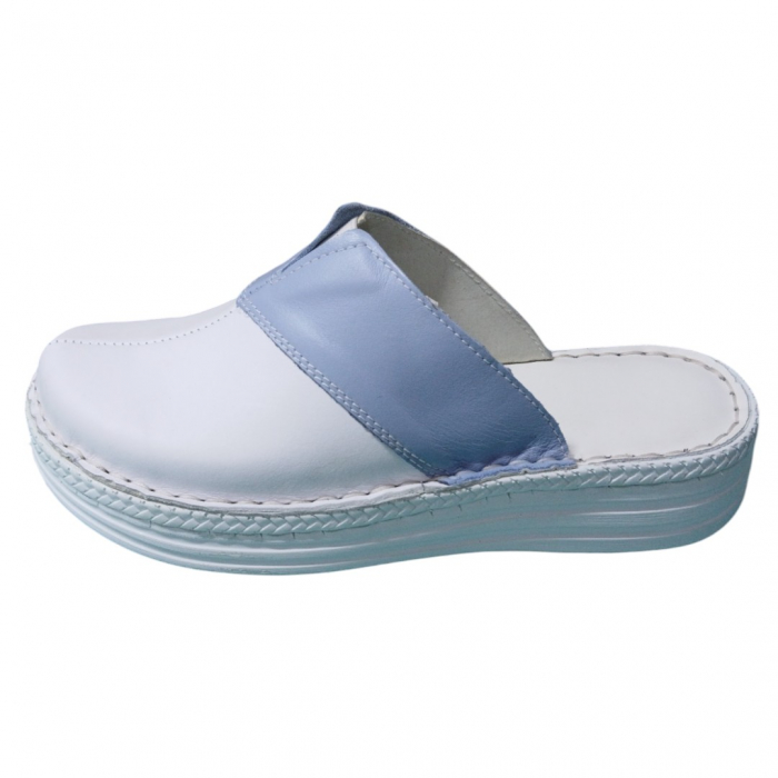 Saboti femei piele naturala 4400 azur [2]