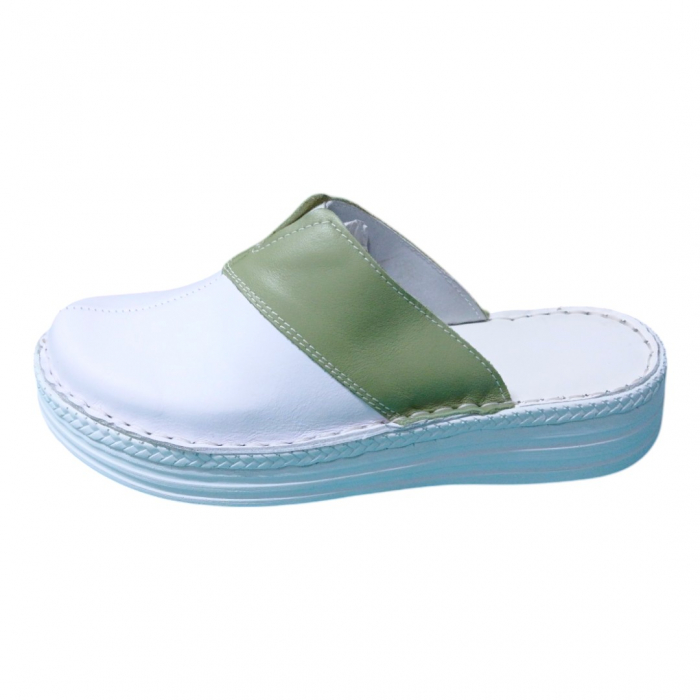 Saboti femei piele naturala 4400 fistic [2]