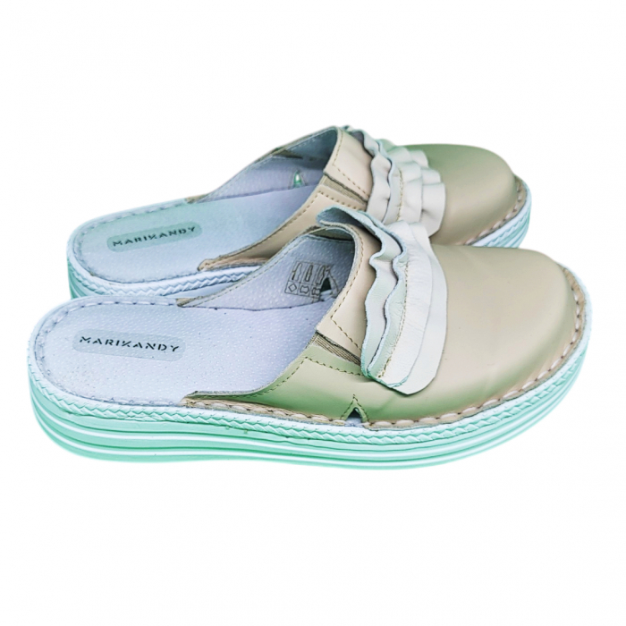 Saboti femei piele naturala 4500 bej [3]