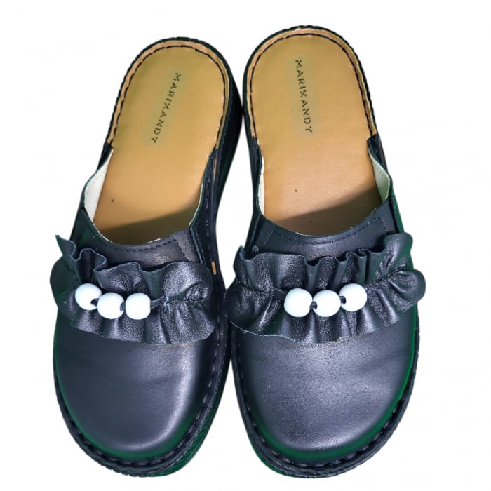 Saboti femei piele naturala 4505 negru [2]