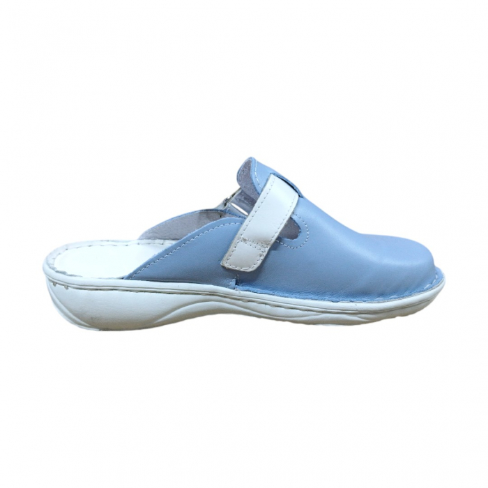 Saboti femei piele naturala 7000 azur [3]