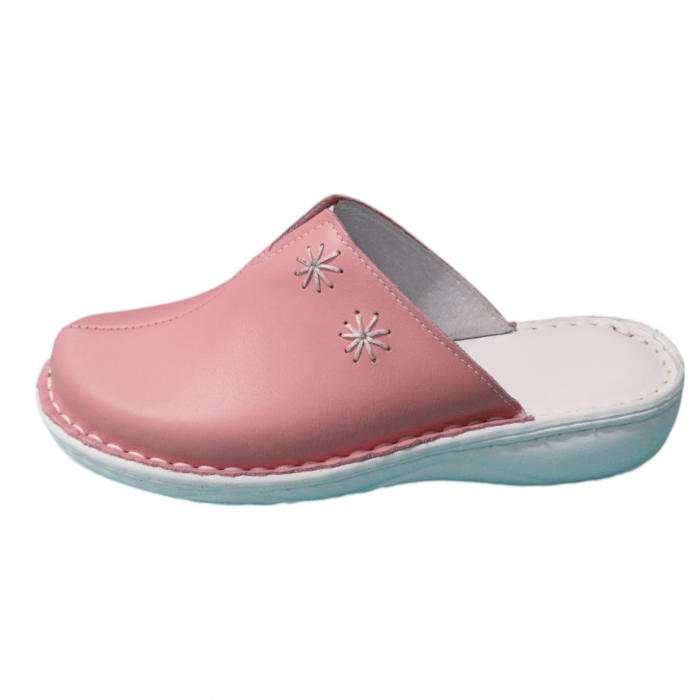 Saboti femei piele naturala 7006 roz [2]