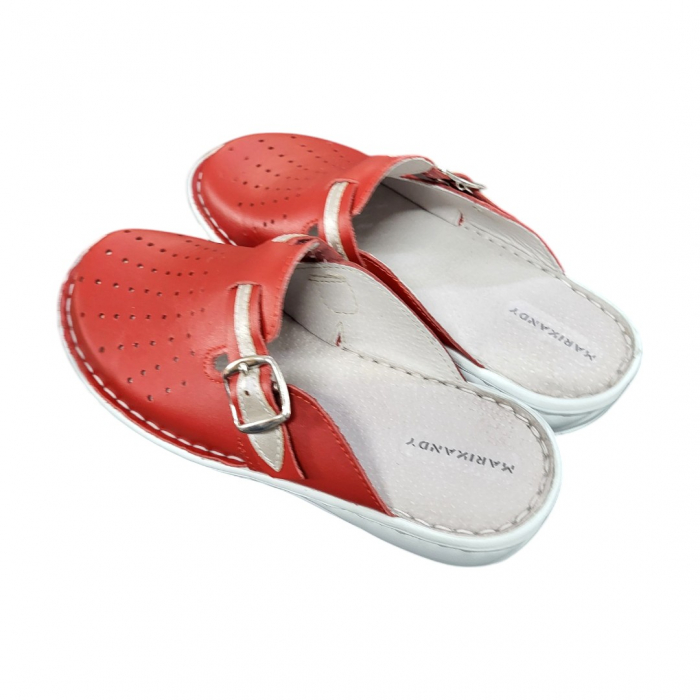 Saboti femei piele naturala 7008 rosu [3]