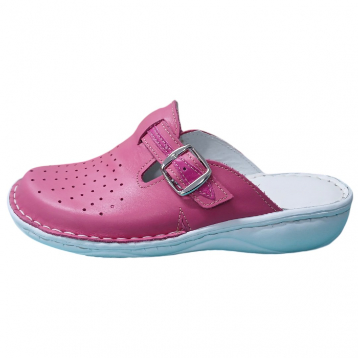 Saboti femei piele naturala 7008 roz [2]