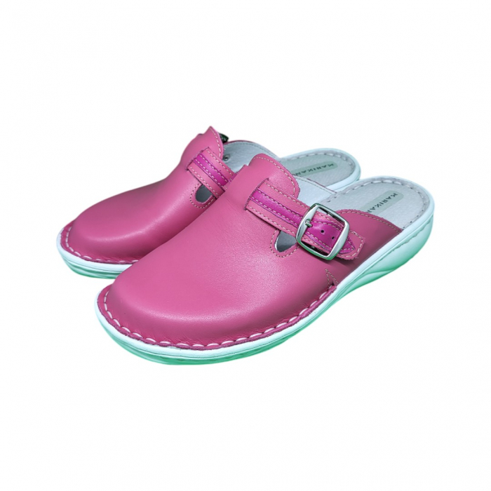 Saboti femei piele naturala 7080 roz [2]