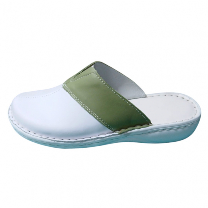 Saboti femei piele naturala 7400 fistic [3]