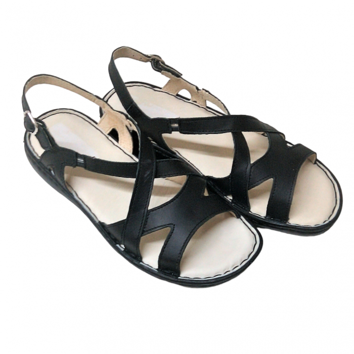 Sandale femei piele naturala 521 negru [1]